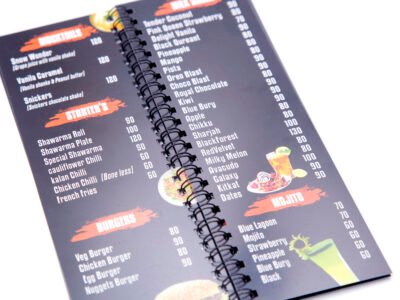 menu card