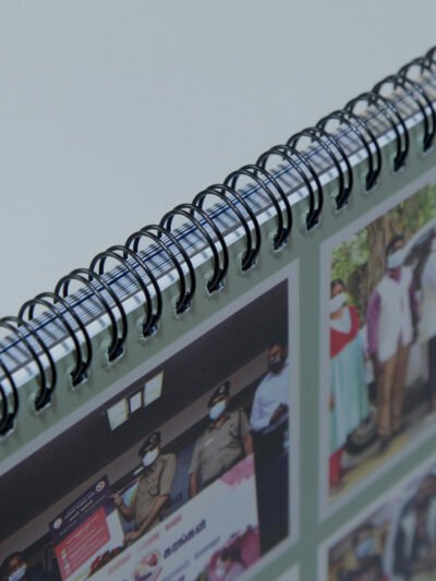 2026 DMK Table Calendar – A5 Size, 300 GSM Shining Board Print, 13 Sheets Front & Back, Indian Holidays - Home & Office Desk Calendar
