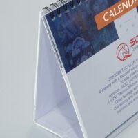 2026 DMK Table Calendar – A5 Size, 300 GSM Shining Board Print, 13 Sheets Front & Back, Indian Holidays - Home & Office Desk Calendar