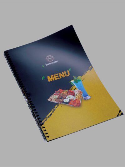 A4 Menu card