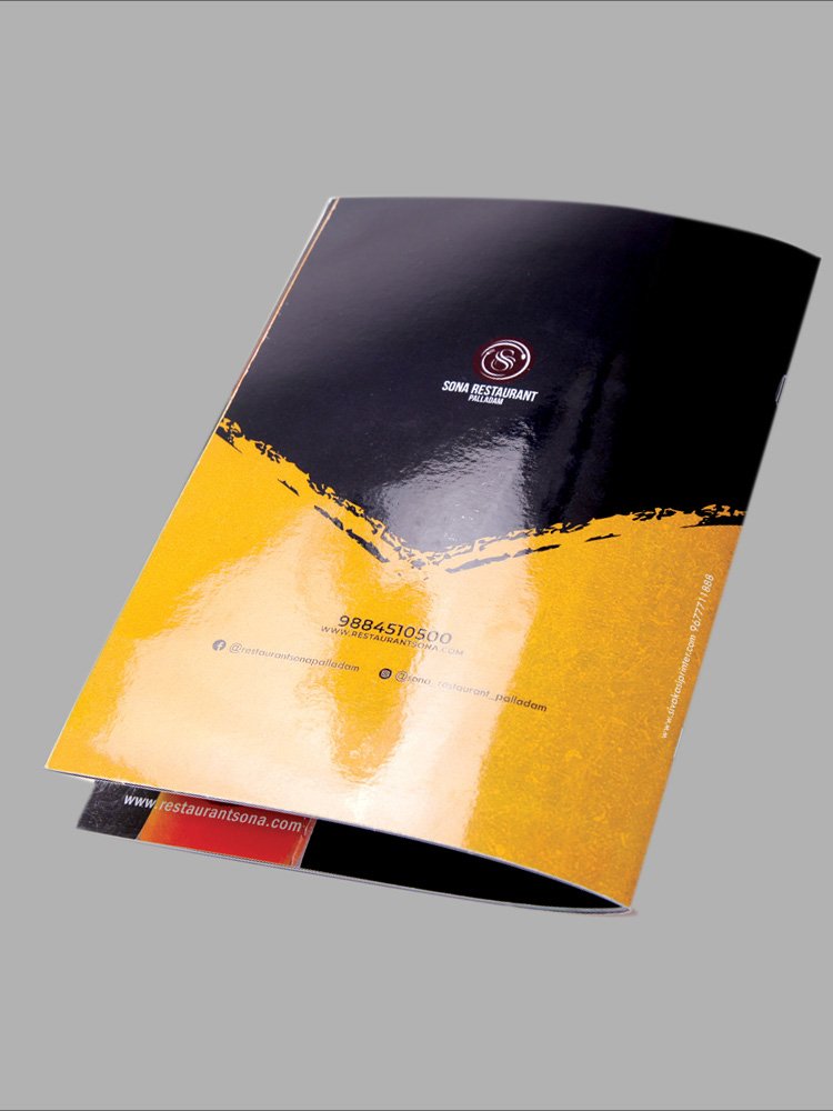 Stunning A4 Restaurant Menu Card Printing By IPrintzone » Iprintzone.com
