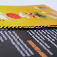 A4 menu card