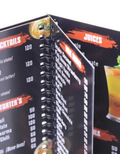 menu card