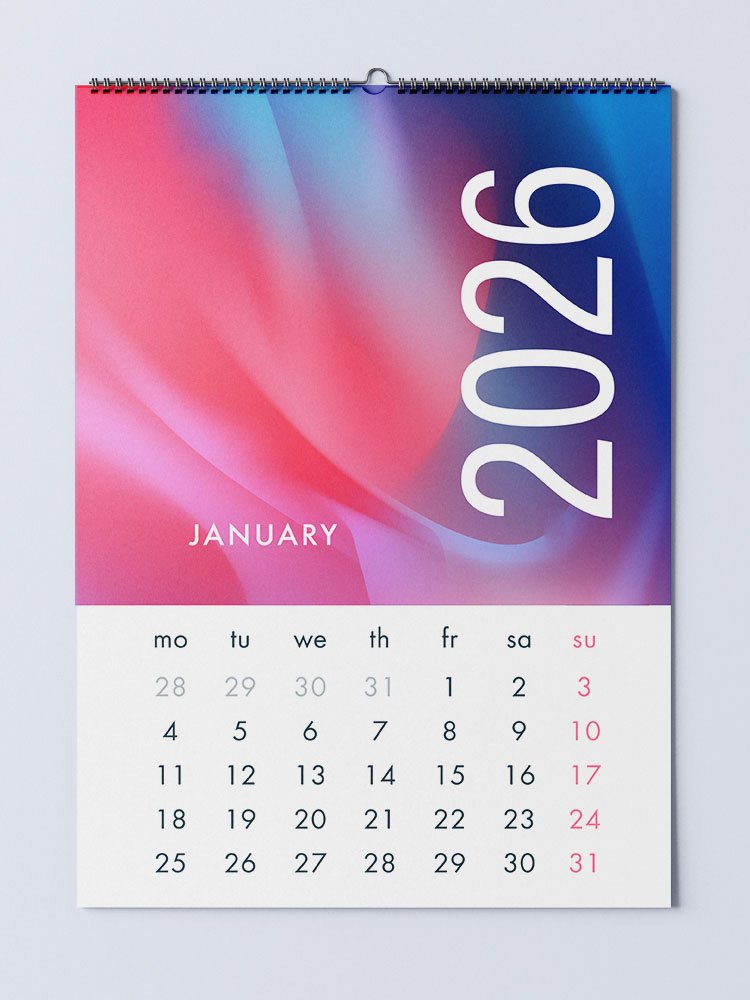 Amazing 2026 Spiral Wall Calendar Printing » Iprintzone.com